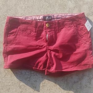 American Eagle burgundy shorts 8
